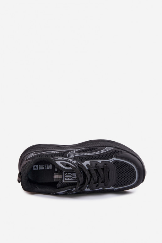 baskets Chaussures modèle baskets Féminin Big Star TT274327 HI-POLY SYSTEM couleur noire