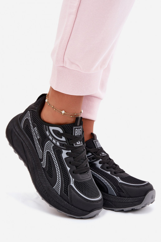 baskets Chaussures modèle baskets Féminin Big Star TT274327 HI-POLY SYSTEM couleur noire