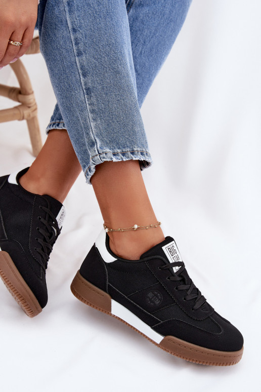 Chaussures modèle baskets Féminin Big Star TT274909 couleur noire