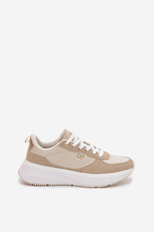 Chaussures modèle baskets Féminin avec une plateforme GAP PENELOPE GPDANS6155300049 beige