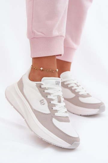 Baskets de sport femmes à plateforme GAP PENELOPE GPIN6155300061 couleur blanche 2