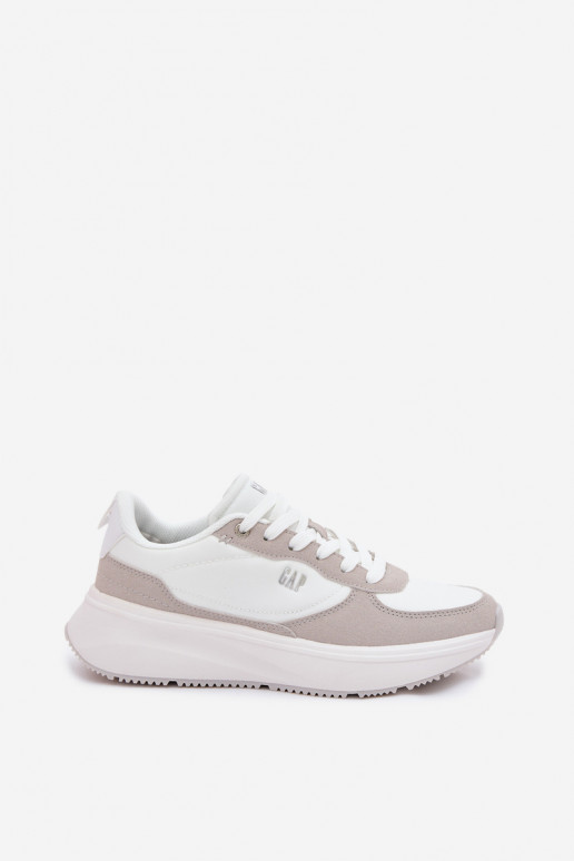 Chaussures modèle baskets Féminin avec une plateforme GAP PENELOPE GPDANS6155300061 couleur blanche