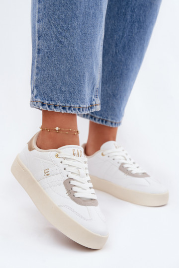 Chaussures modèle baskets Féminin GAP BOUDLER GPDANS6142300070 couleur blanche 2