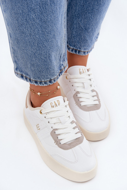 Chaussures modèle baskets Féminin GAP BOUDLER GPDANS6142300070 couleur blanche