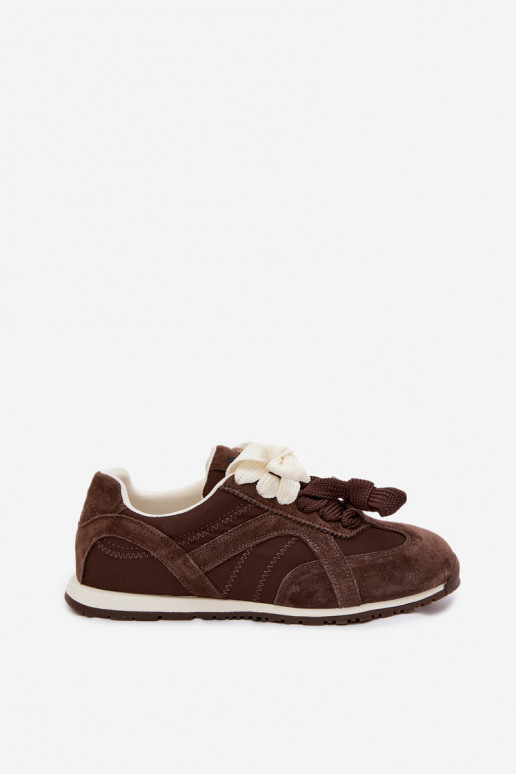 en daim Chaussures modèle baskets Féminin Vinceza 86427 CzekoladoÀe