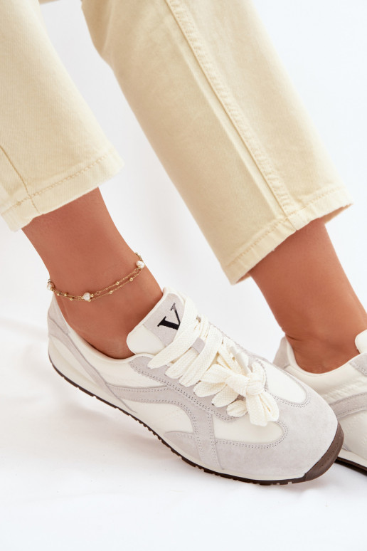 en daim Chaussures modèle baskets Féminin Vinceza 86427 couleur grise