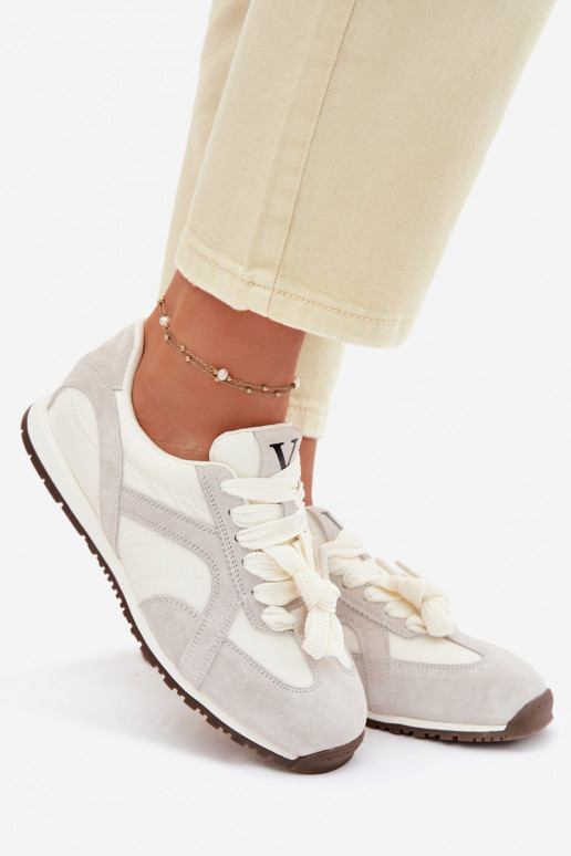 en daim Chaussures modèle baskets Féminin Vinceza 86427 couleur grise