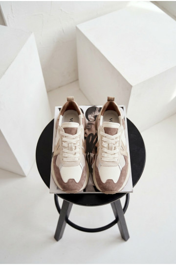 Baskets en daim pour femmes Kobbo 66954 sable