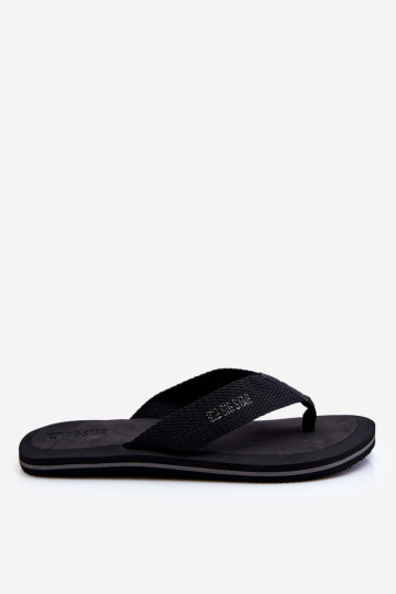 Chaussons hommes style japonais Big Star LL174618 couleur noire