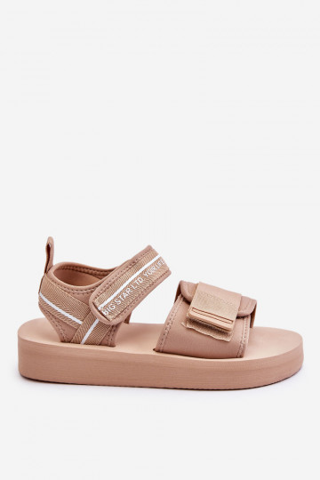 Sandales pour femmes avec attaches adhésives Big Star LL274787 beige