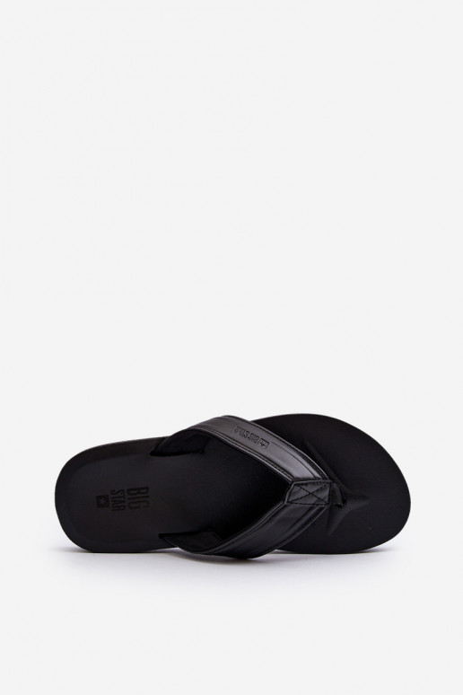 pour hommes Chaussons Big Star LL174605 couleur noire