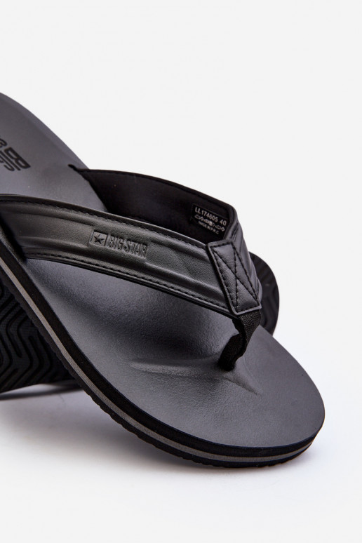 pour hommes Chaussons Big Star LL174605 couleur noire