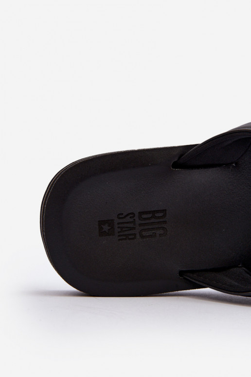 pour hommes Chaussons Big Star LL174605 couleur noire