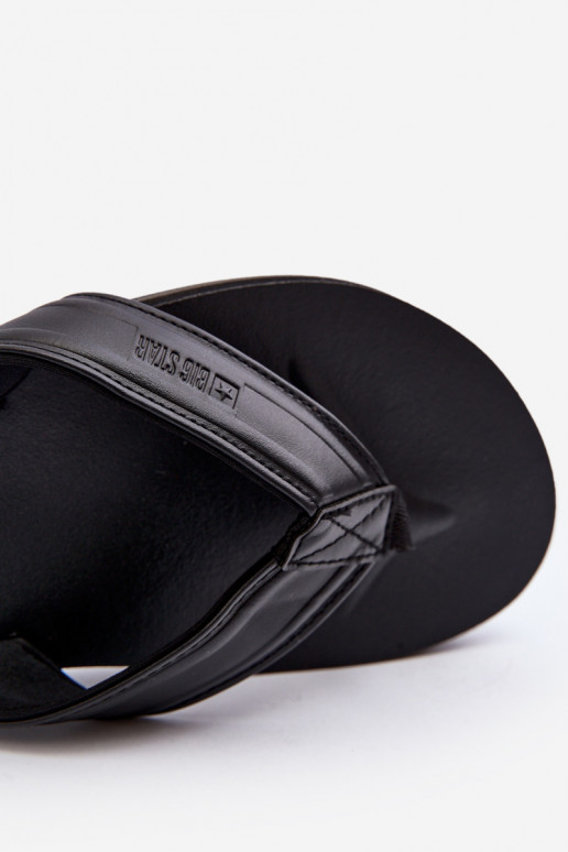 pour hommes Chaussons Big Star LL174605 couleur noire