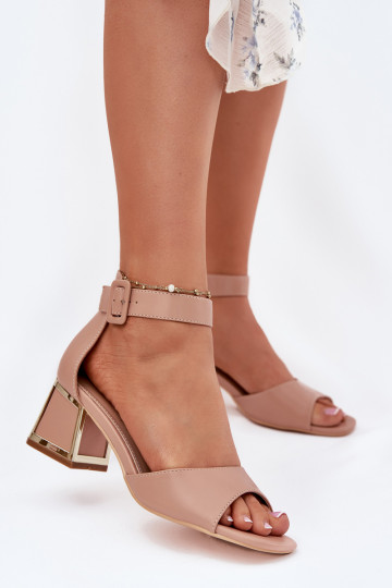 Sandales à talons hauts pour femme Nude Zennia 2