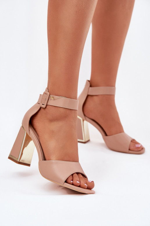 Style élégant Sandales à talons hauts pour femme Nude Rosazara