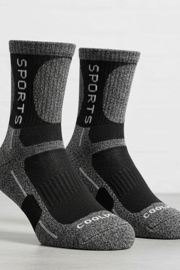 Chaussettes chaudes grises pour femmes Siera