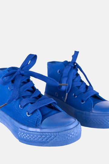 Baskets bleues pour enfants au-dessus de la cheville Laly