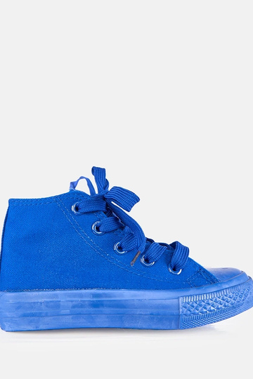 Baskets bleues pour enfants au-dessus de la cheville Laly 2