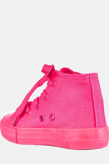 Baskets roses pour enfants au-dessus de la cheville Jutta