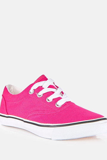 Baskets roses pour enfants avec des lacets Bollis