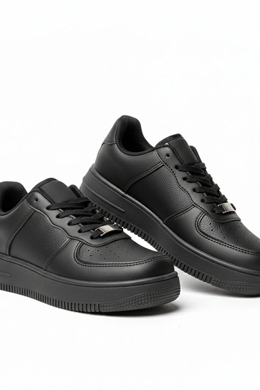 Baskets noires à plateforme Brigitte