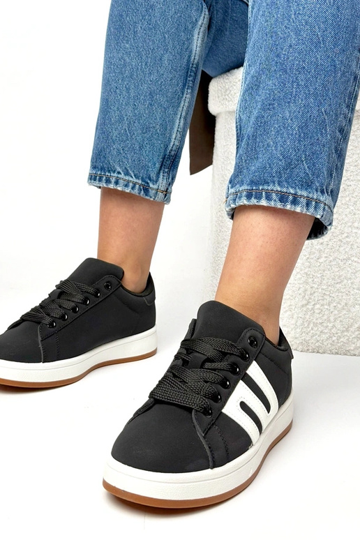 Baskets quotidiennes noires Delphine