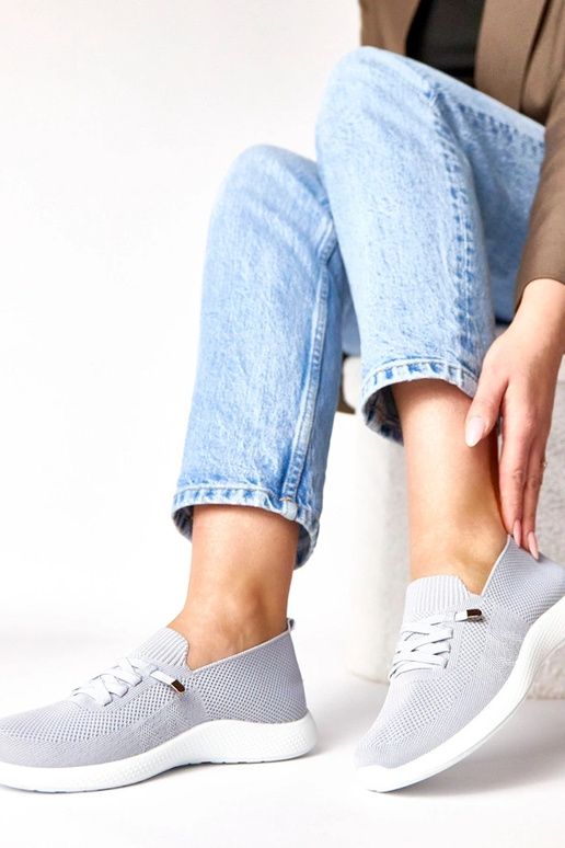 Baskets sportives grises pour femmes Léa