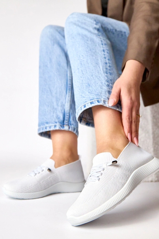 Baskets sportives blanches pour...