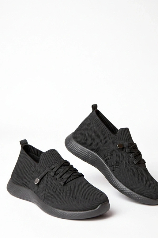 Baskets sportives noires pour femmes Léa