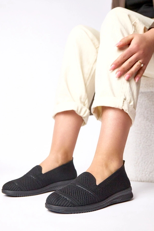 Baskets de tennis en tissu noires à...