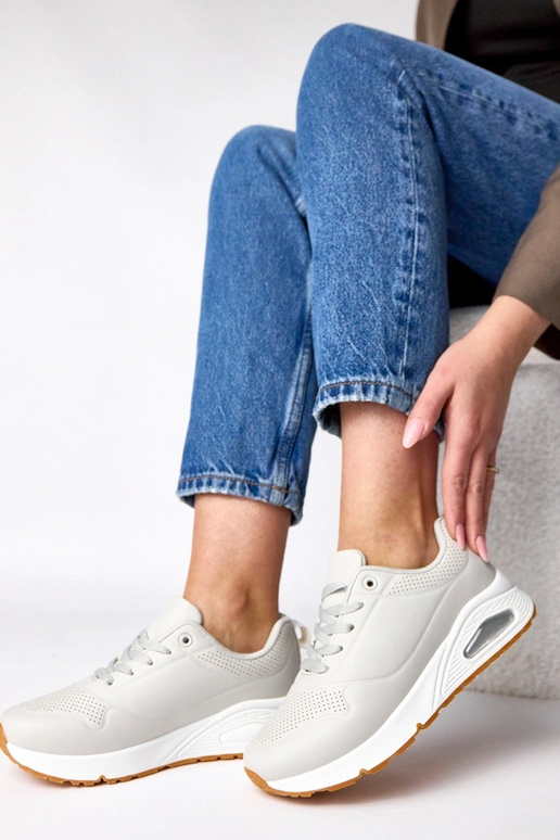 Baskets grises à semelle épaisse Sylvie