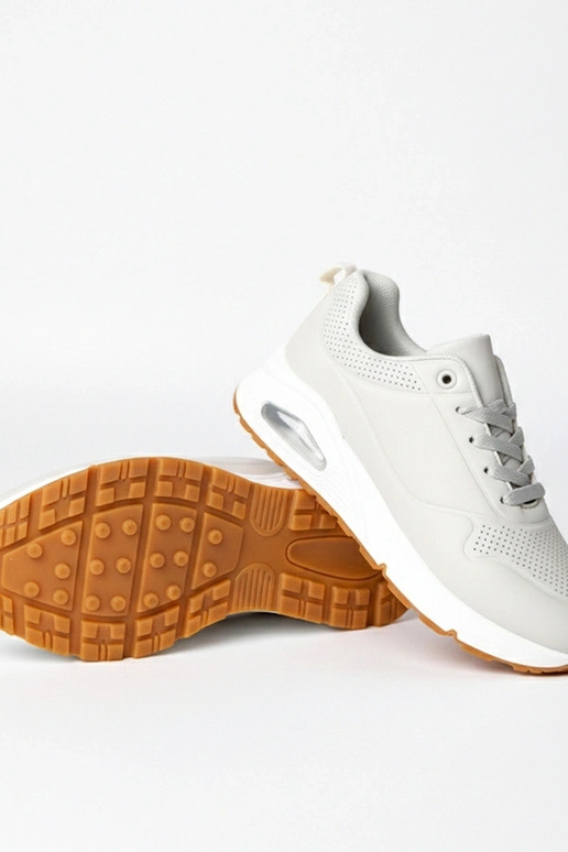 Baskets grises à semelle épaisse Sylvie