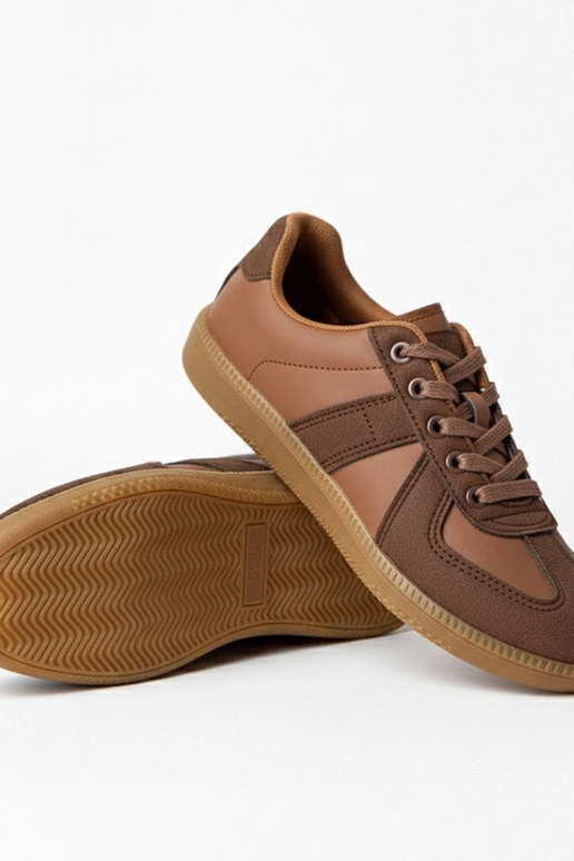 Baskets brunes à plateforme Valentine