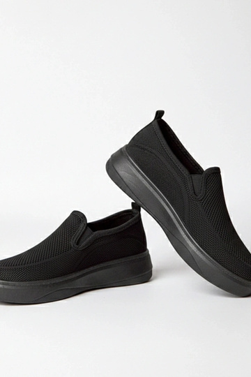 Baskets en tissu noires plateforme Céleste
