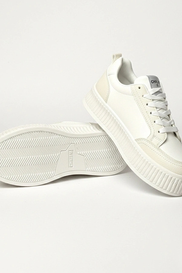 Baskets plateforme blanches Solange