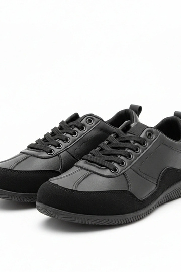 Baskets noires pour hommes Leon 2