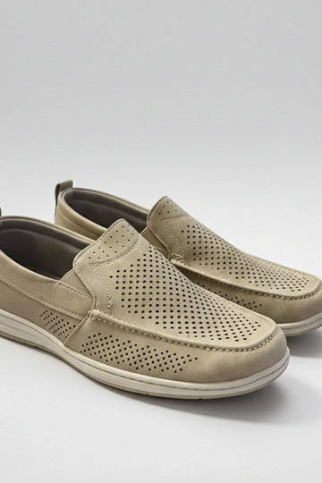 Mocassins perforés sable...