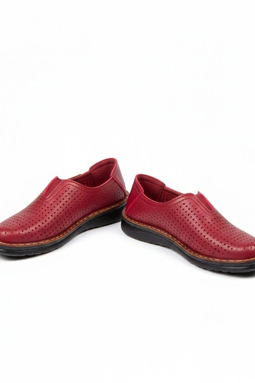 Bottines ajourées couleur vin Rosa