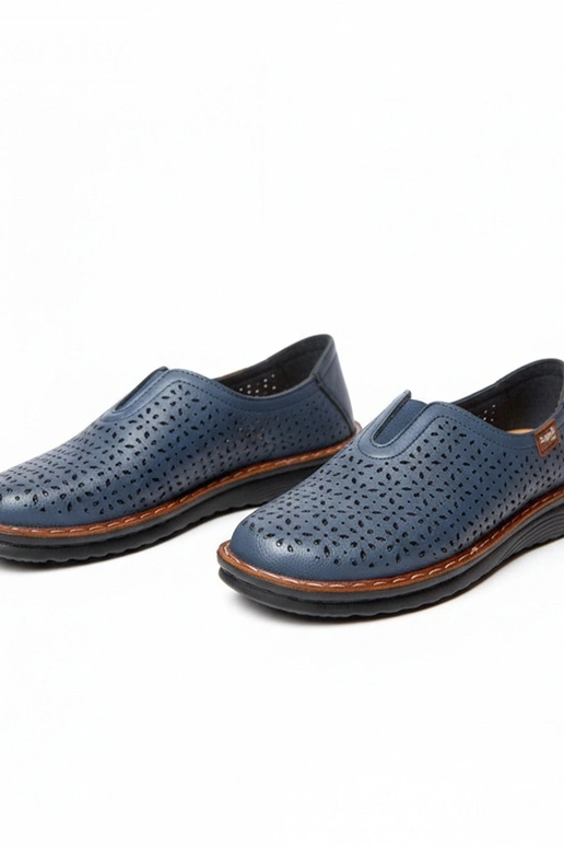 Bottines ajourées bleu foncé Rosa