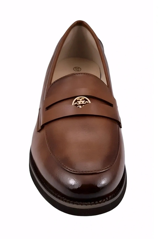 Mocassins en cuir marron avec décoration Cambell