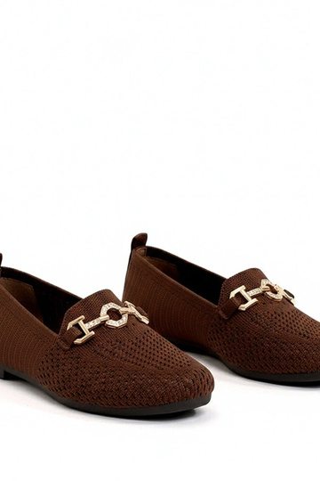 Ballerines en vison grises avec nœud Paisley