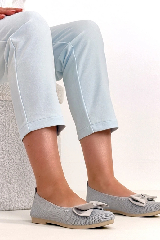 Ballerines en vison roses avec nœud...