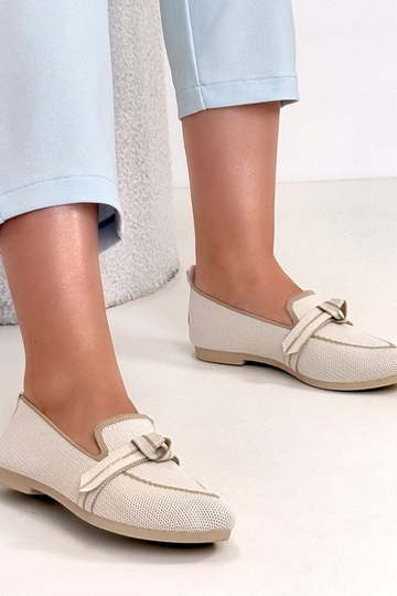 Ballerines en vison noires avec lacets Serenity