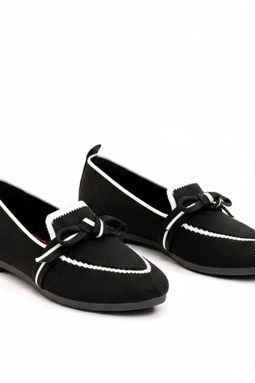Mocassins en tissu noirs Addison