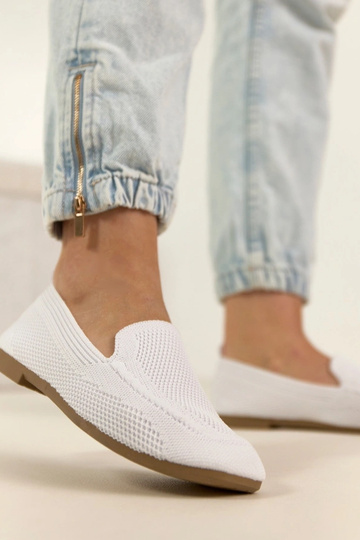 Mocassins en tissu couleur sable avec nœud Aubrey
