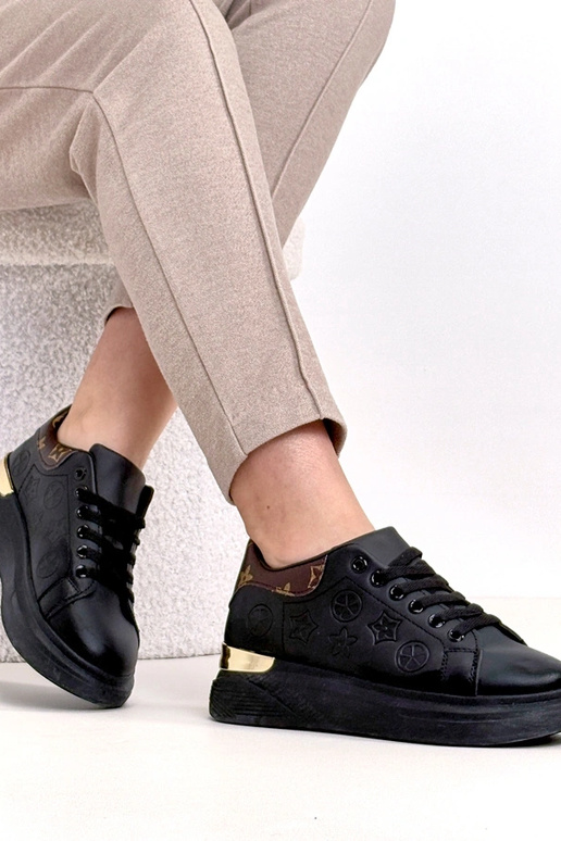 Baskets noires avec lacets Peyton