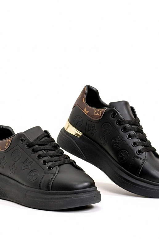 Baskets noires avec lacets Peyton