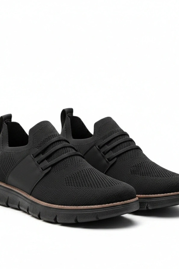 Baskets homme noires sans lacets Ethan 2