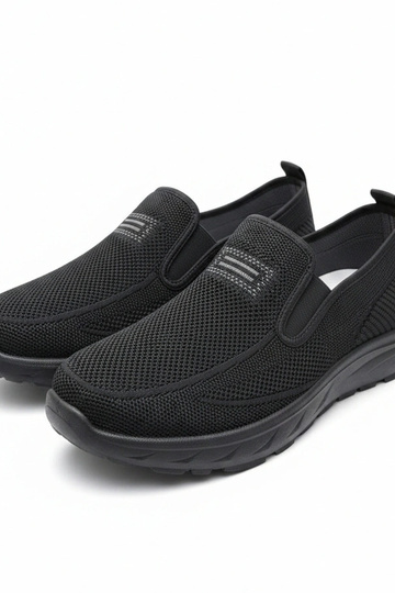 Baskets homme noires sans lacets Sebastian 2